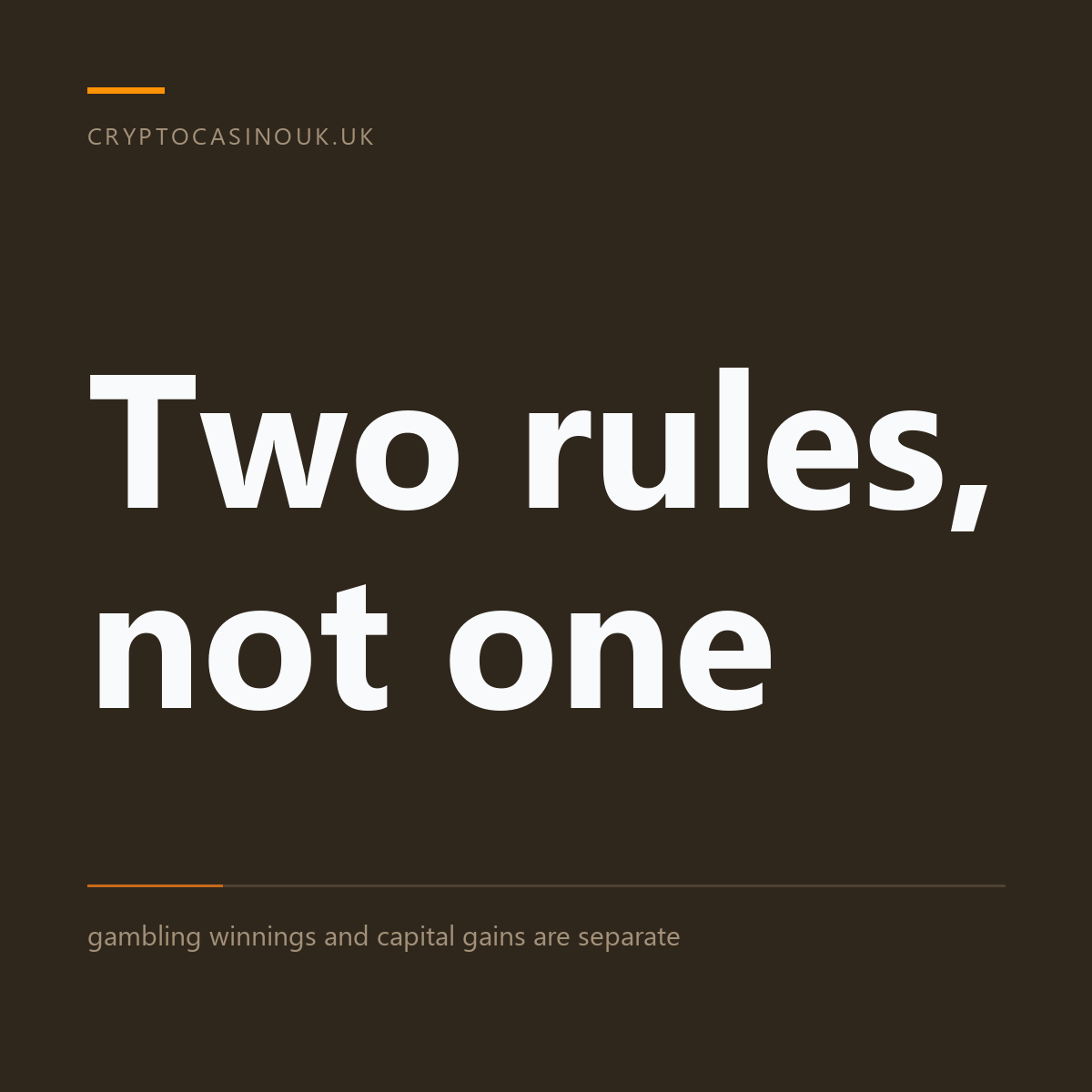Are Crypto Casino Winnings Taxed in the UK? Two Questions, Not One